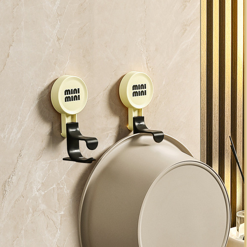Suction cup single-layer basin rack without punching, traceless adhesive hook, household bathroom hook, basin basket, simple installation hook