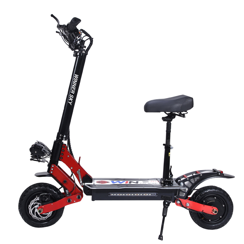 Dual-Drive Electric Scooter for Commuting, Lithium Battery Foldable Off-Road 11inch Electric Scooter