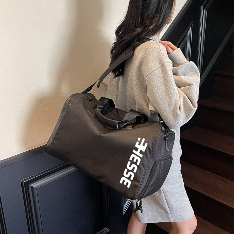 Short Trip Men's Large Capacity Women's Travel Hand Luggage Bag Dry Wet Separation Cycling Sports_voghion.com