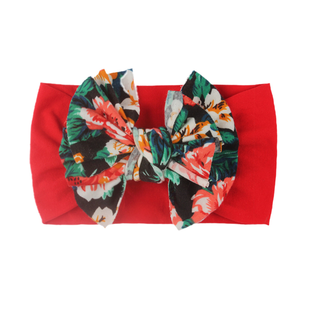 Fashion Bow Knot Nylon Printing Hair Band display picture 13