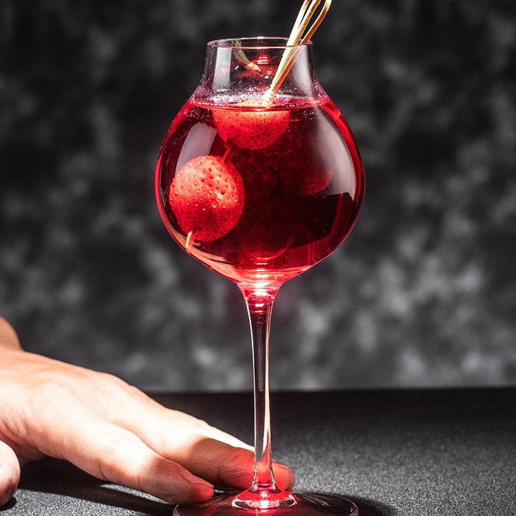 Vidrio de cristal sin plomo whisky degustación olor taza ISO pie alto olor taza de vino taza de vino dulce taza de Sherry