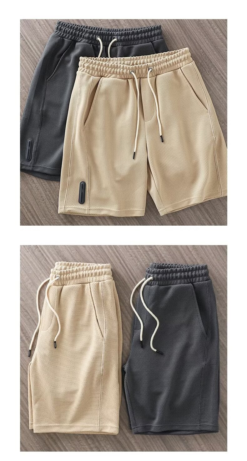 Pantaloncini casual uomo maglia a nido d'ape texture ananas_voghion.com
