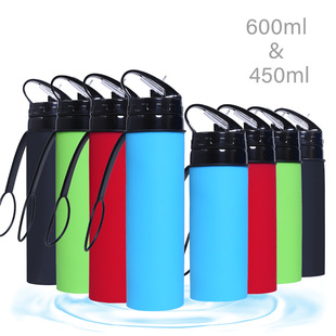 Amazon's Best-Selling Anti-Shattering Silicone Water Bottle, Outdoor Sports Silicone Water Cup, Creative Cycling Water Bottle