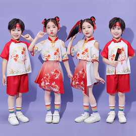 六一儿童节目锦鲤服中国风幼儿园舞蹈服中小学班服元旦啦啦队服装