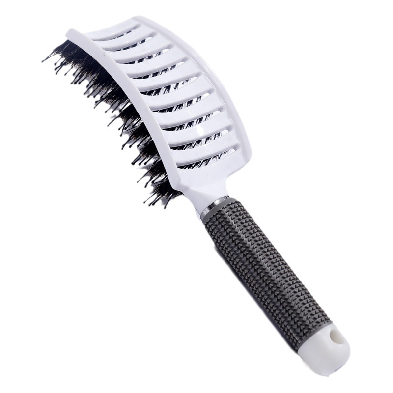 Nuevo peine multifuncional de cerdas de cerdo con costilla hueca, peine profesional para masaje del cabello rizado, peine para hombres y mujeres, peine para trasplante de cabello al por mayor