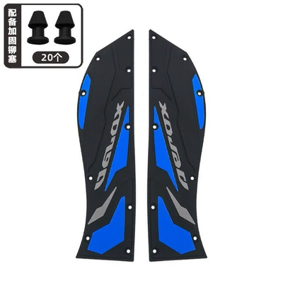 Yamaha Nvx/Aerox155 V2 Motorcycle: Universal Foot Pad - blue