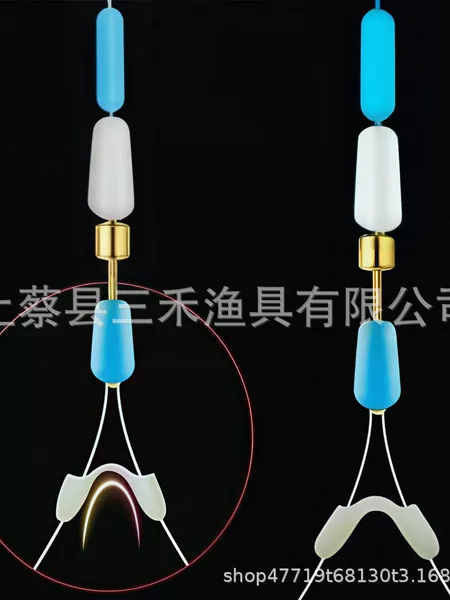 Anti-Tangle Silicone Space Beans for Fishing Line, Double Hook Separator, Quick Line Clip