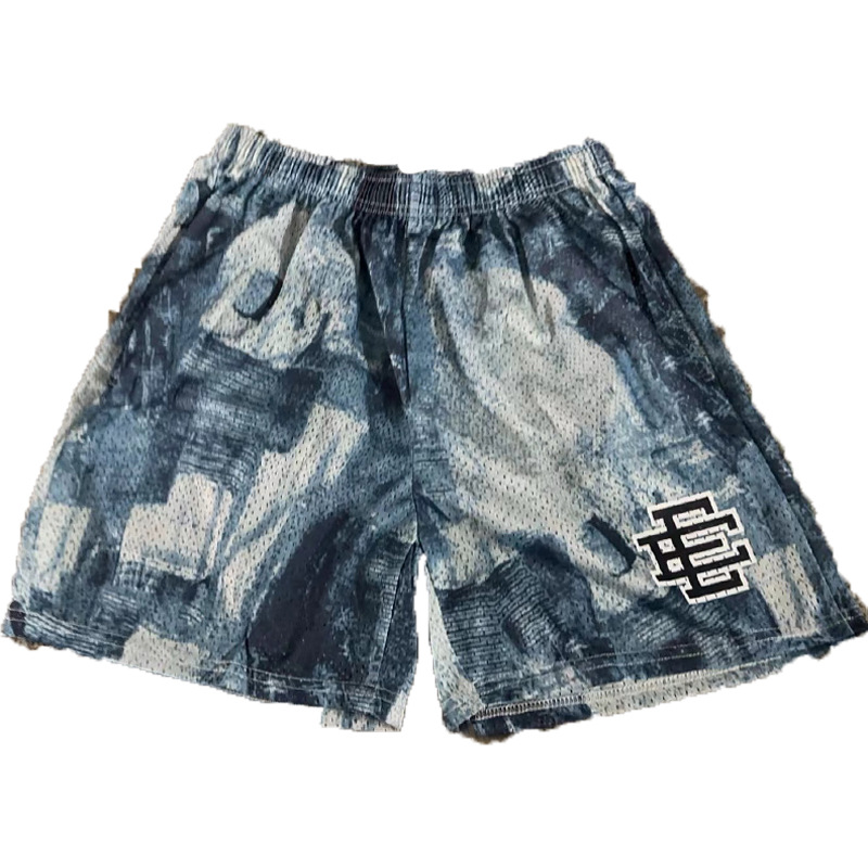 Eric Emanuel EE Pantalones cortos de malla para hombres y mujeres, pantalones de baloncesto deportivo de cuatro puntos
