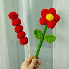 国境を越えた完成品の砂糖瓢箪はあなたに小さな赤い花の毛糸の氷の糸をプレゼントします