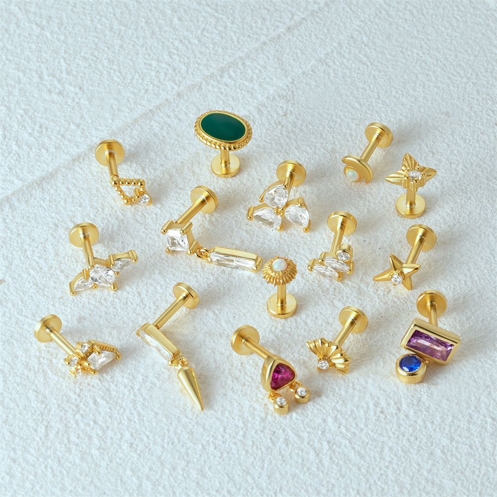 2g Weight October Birthstone Opal, Zircon Inlay Material Ear Studs Classification 1 Piece Quantity Daily Occasion 925 Sterling Silver Material Geometric Pattern Unisex Gender Plating, Inlay Design Simple Style Style 1 Piece Ear Cartilage Rings & Studs Simple Style Geometric 925 Sterling Silver Plating Inlay Opal Zircon 16