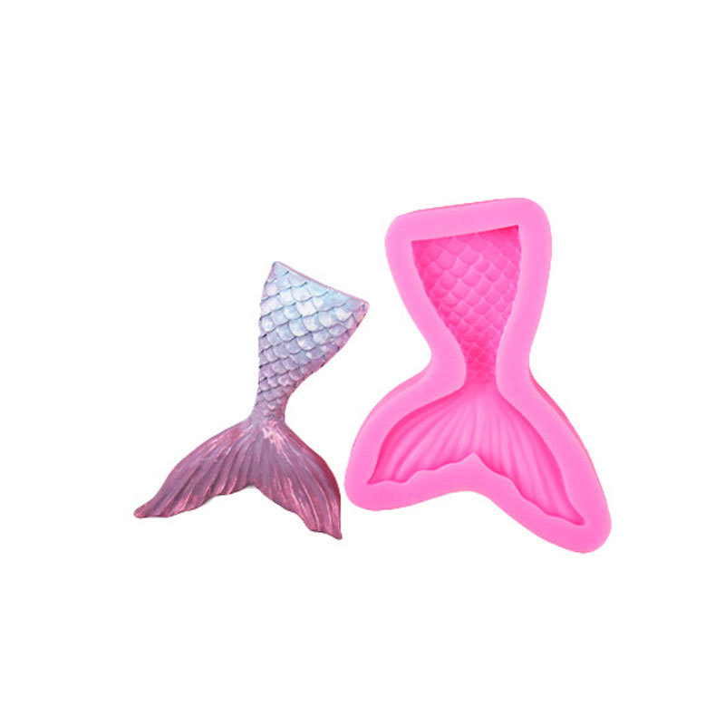 Decorativo animal marino sirena cola tamaño caballito de mar coral tortuga Concha Starfish fondant silicona molde chocolate