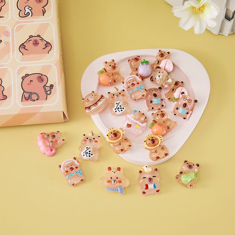40-элементная Kapibala смола отверстие Le Nezha blind box для еды игрушка бутика покеболей Le KT кошка детский подарок подарок