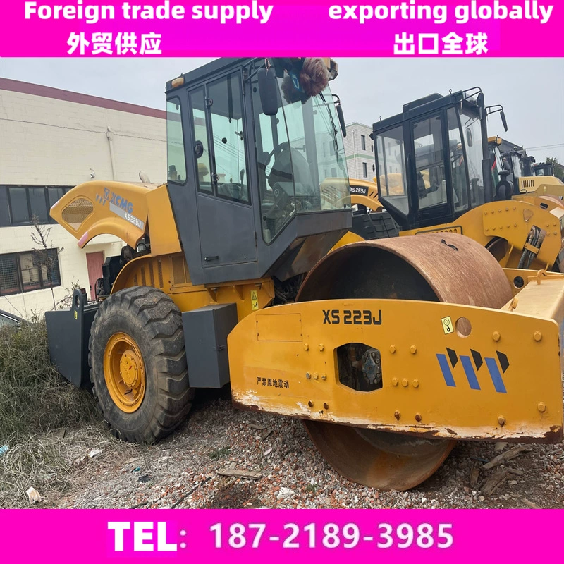 Заводская цена прямых продаж XCMG XCMG подержанный 20 тонн 22 тонн 26 тонн дорожный каток полный гидравлический двойной привод двойной стальной колеса