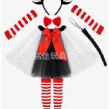 1980 s 80s traje collar pulsera falda de gasa guantes brazalete 80s Flapper girl dress