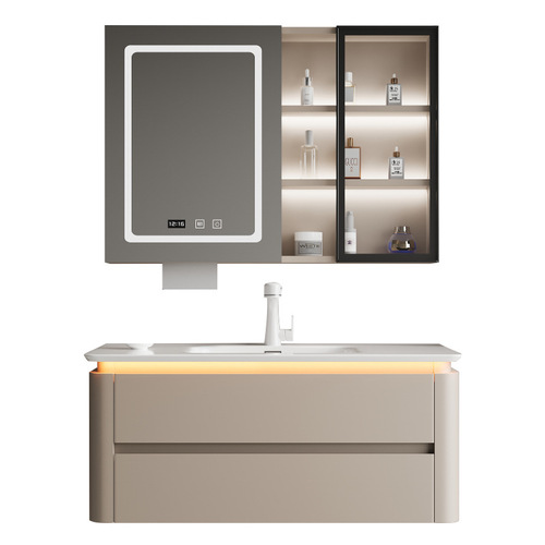 EGNS Ingenis cream style bathroom cabinet integrated basin bathroom cabinet combination human body induction face wash bathroom cabinet