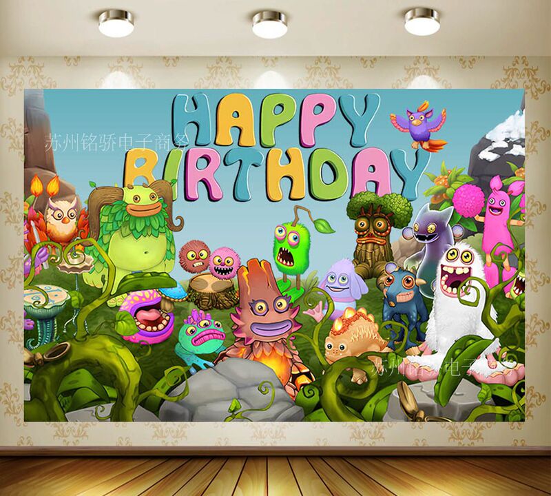 Monster Choir concert theme photography background cloth Amazon special for decorative background cloth props