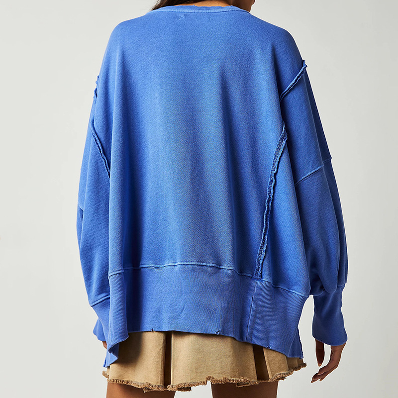 Women's Sweatshirt Oversized Knit Top For Autumn And Winter_voghion.com
