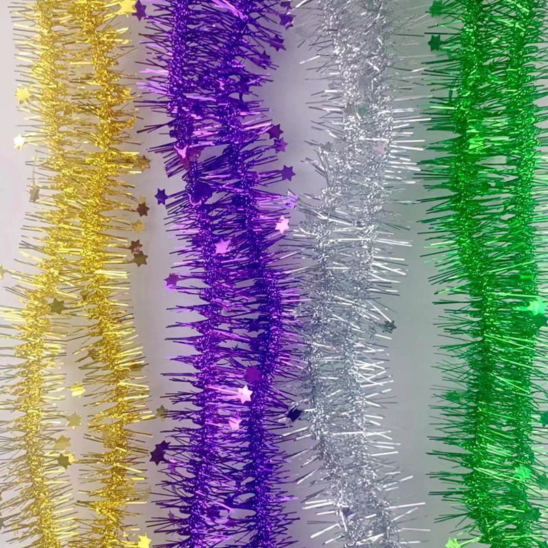 Comercio exterior transfronterizo decoración de Navidad pequeña de cinco estrellas dragón cinta madder Festival Fiesta decoración barra de color fabricante