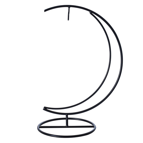 Moon-shaped micro-landscape glass bottle iron bracket, hanging bottle hook iron bracket, iron bracket cradle doll hanger