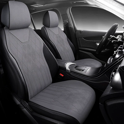 2025 Car Seat Cushion, All-Season Universal Suede Seat Pad, High-End Saddle Cushion, Suede Seat Cover, Winter Slim Waist Design