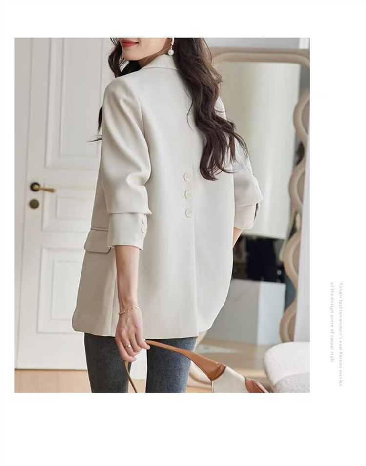 Women's Clothing 2024 Spring and Autumn Internet celebrity small suit jacket for women loose casual ladies small suit for petite_voghion.com