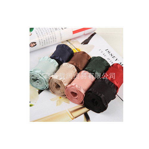 Brushed skirt ribbon bow hair accessories DIY material ruffle lace ribbon deerskin skirt strap