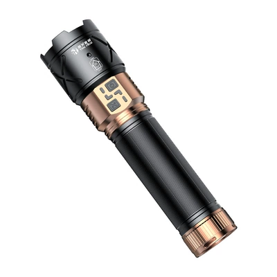 Cross-Border Aluminum Alloy Flashlight, Thickened Multi-Functional Auto Repair Work Light, Laser Zoom Laser Cannon, White Laser Flashlight (UV fənərlər) - single-handheld-flashlight
