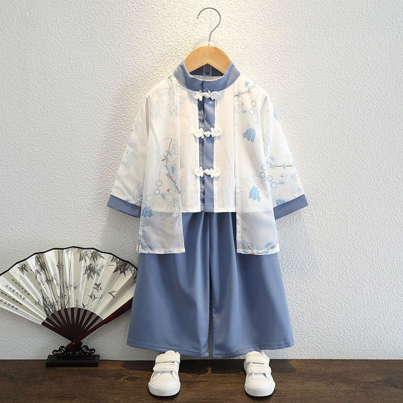 汉服男童中国风春秋宝宝唐装少爷服儿童古风国学套装幼儿园演出服|undefined