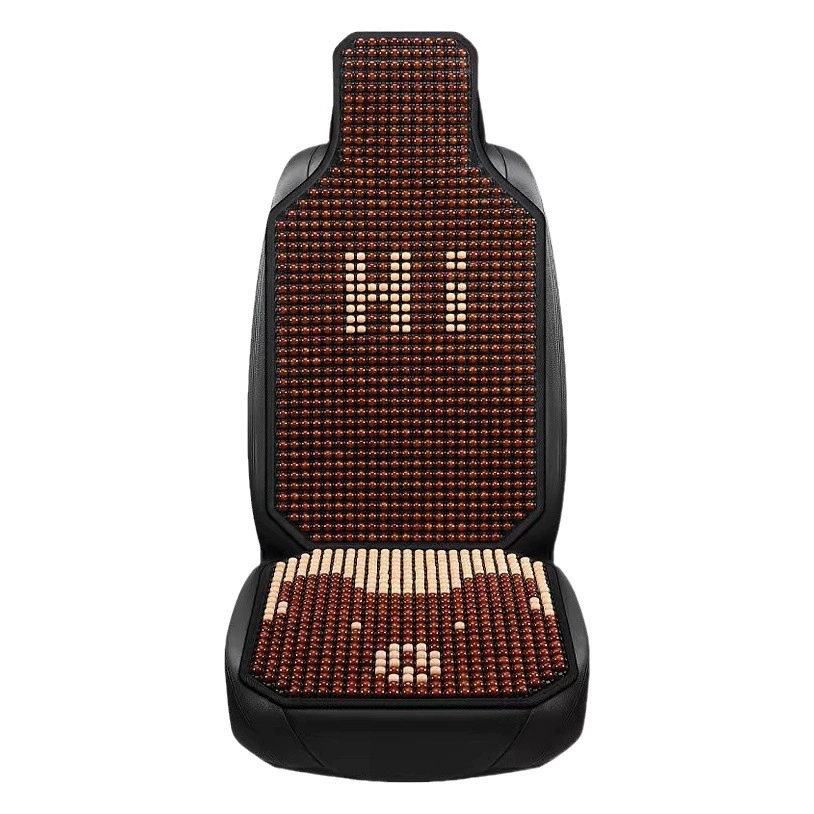 Летняя Автомобильная подушка для сиденья, дышащие деревянные бусины, цельная универсальная фургон, сиденье для вождения грузовика, массажная крутая подушка