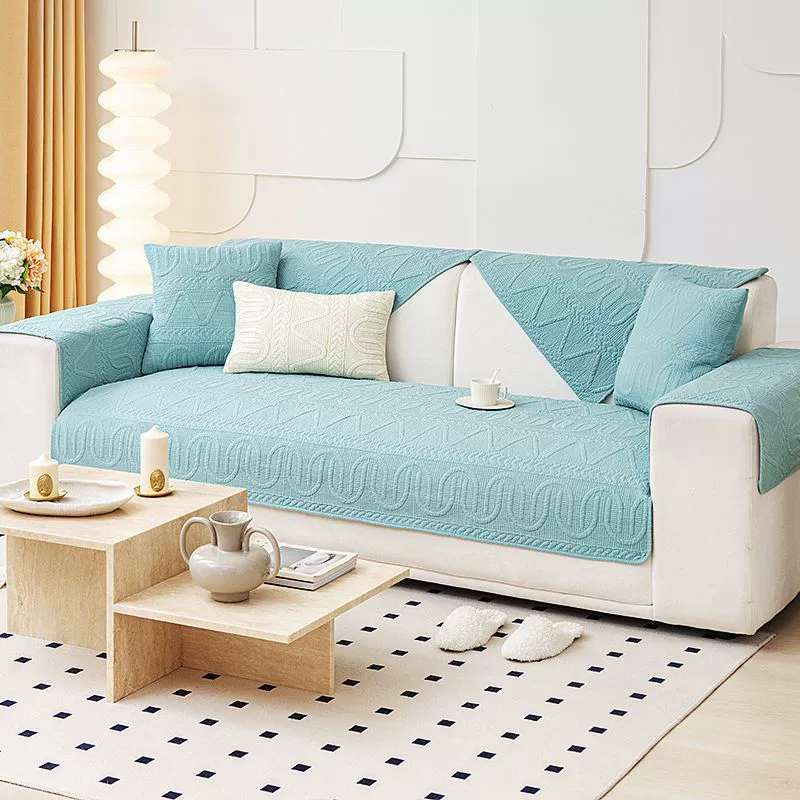 sofa cover scandinavian four‑season non‑slip seat protector, pillow/pillowcase options, multiple sizes