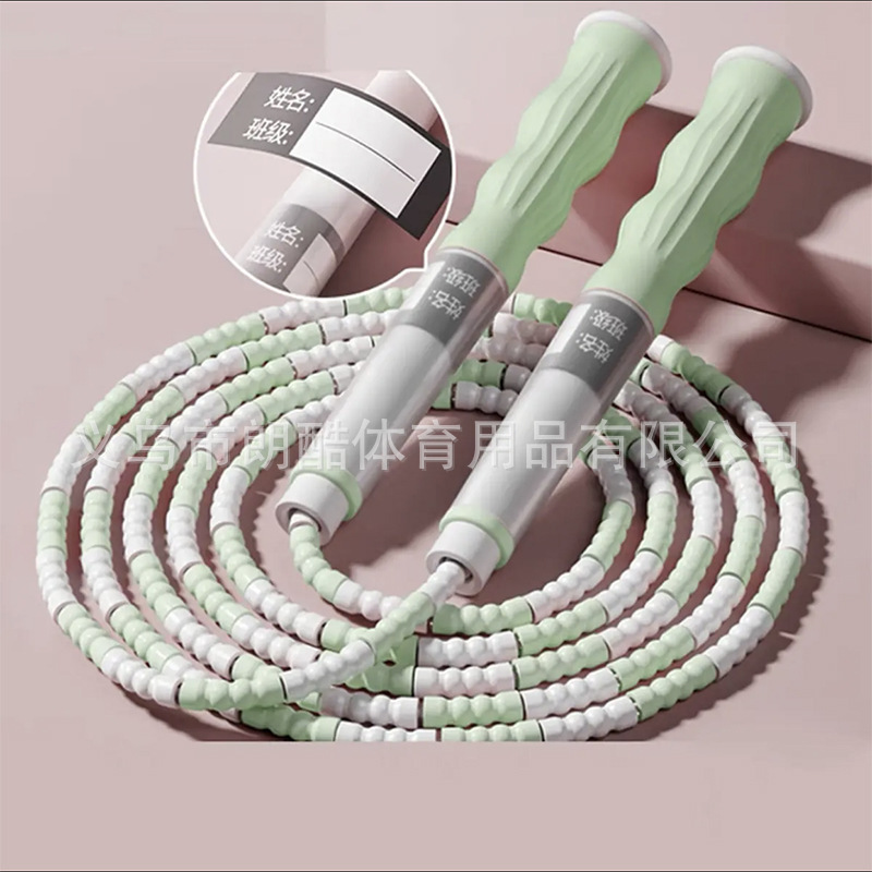 Cuerda de bambú para niños saltar al por mayor escuela primaria y secundaria jardín de infantes cuerda ajustable especial saltar principiantes niños firma cuerda saltar