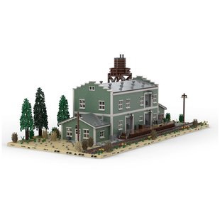 Строительные блоки трансграничные Moc-115689 Canning Company Rail Side Industry для Tr