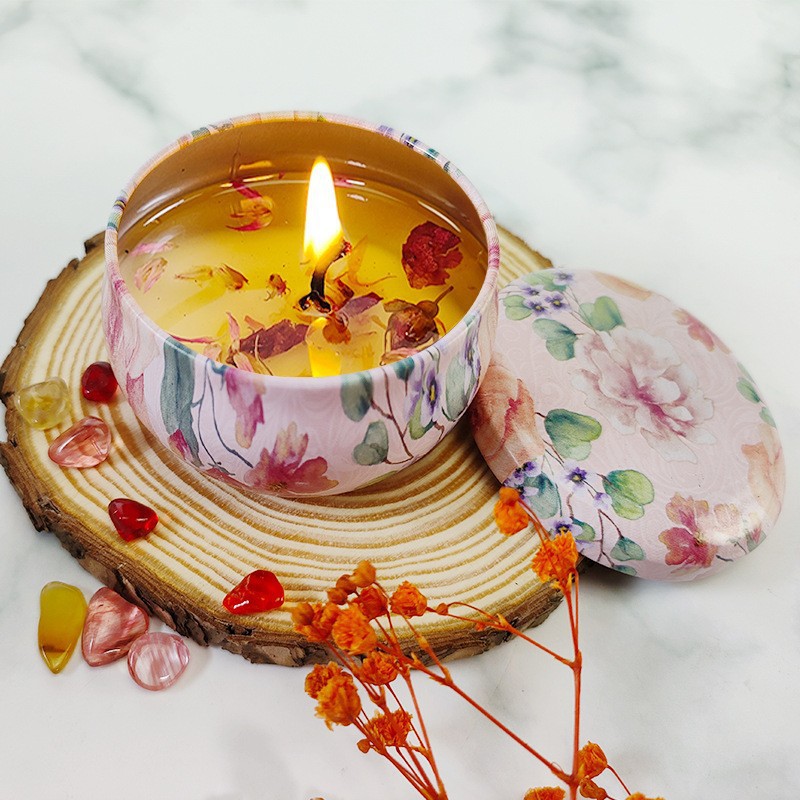 19 tipos de caja de regalo de fragancia de flores secas con regalo de mano 5 * 6 tazas de fragancia de plantas sin humo
