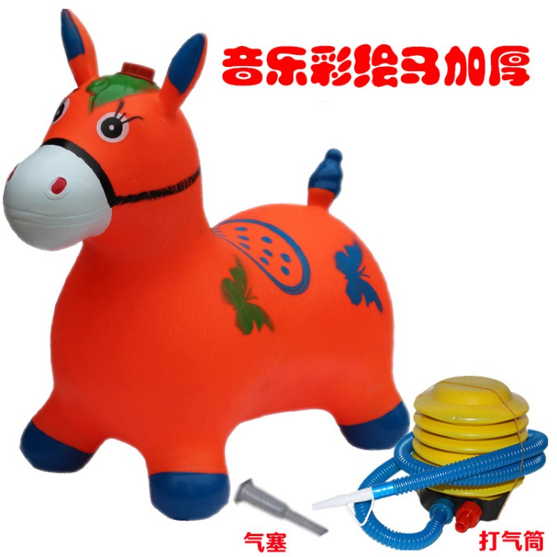 Light orange music painted orange horse list