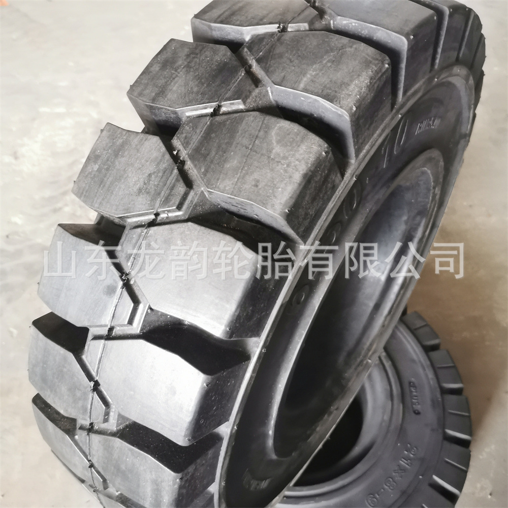 林德合力叉车实心工程轮胎3/3.5吨前轮28x9-15后轮650-10实心轮胎