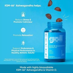 GOLI NUTRITION ASHWAGANDHA GUMMIES 舒缓压力南非醉茄