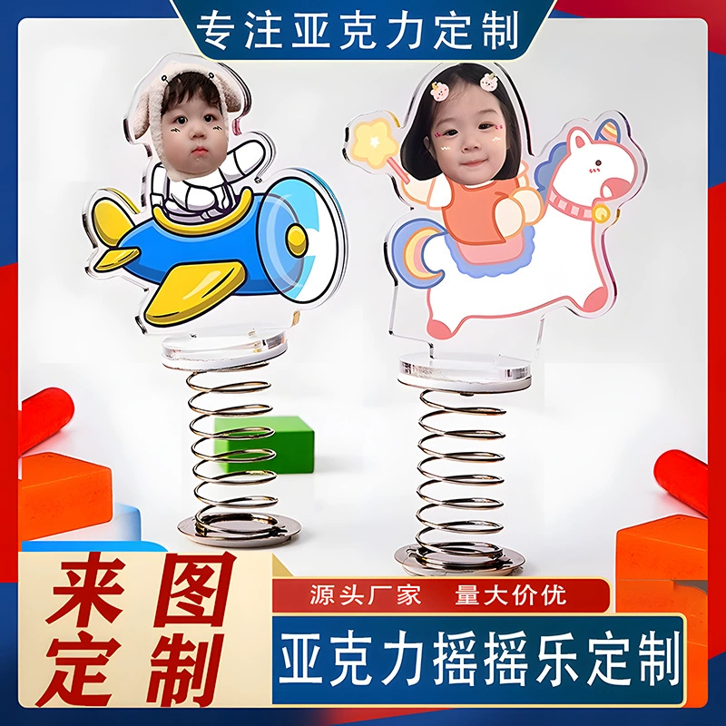 Автомобиль качает головой фото акрилские пользовательские украшения центральная консоль новый премиум-смысл автомобиля DIY креативный