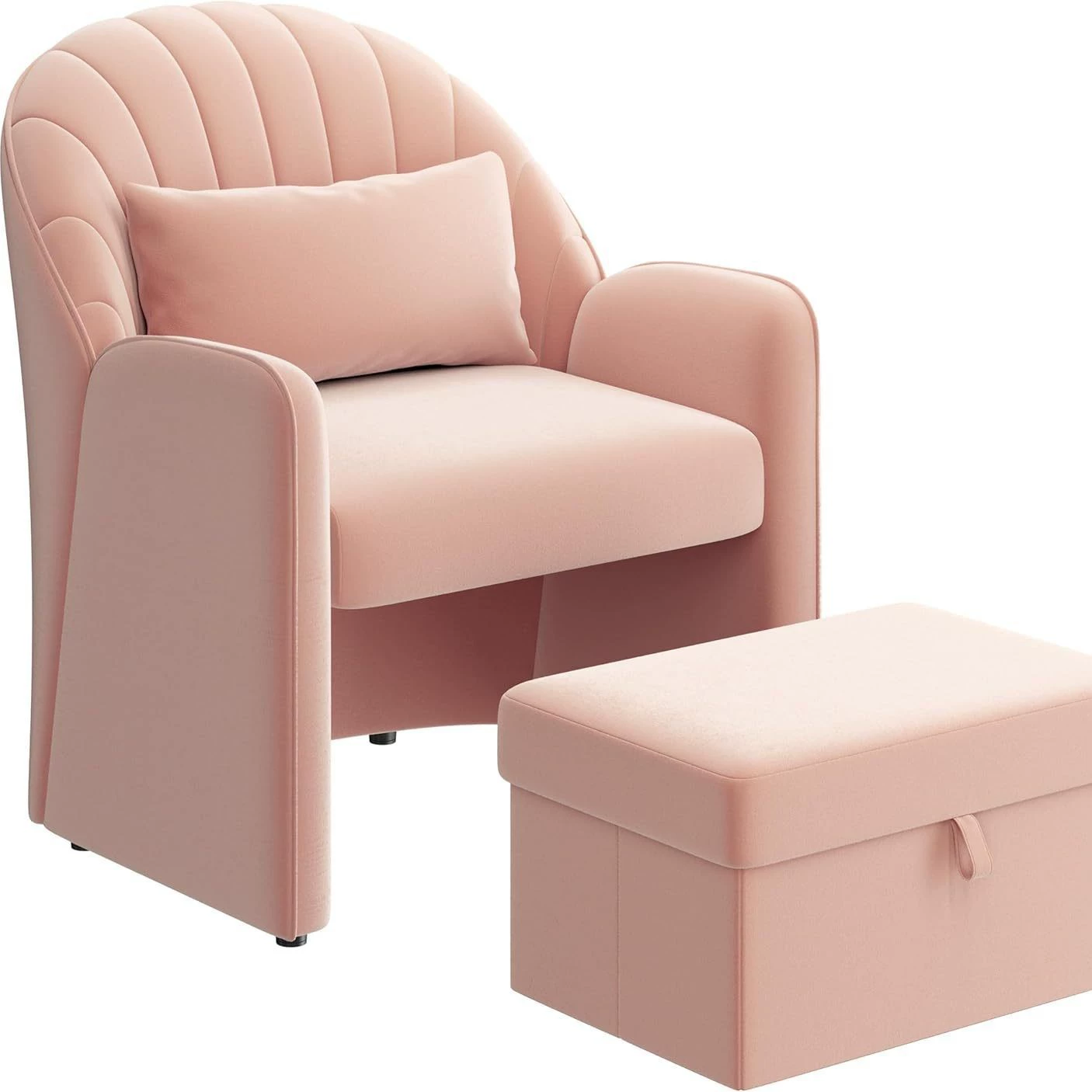 Скандинавский одноместный диван-кресло для гостиной с ящиком для хранения, удобное хранение, экспорт в Европу и Америку