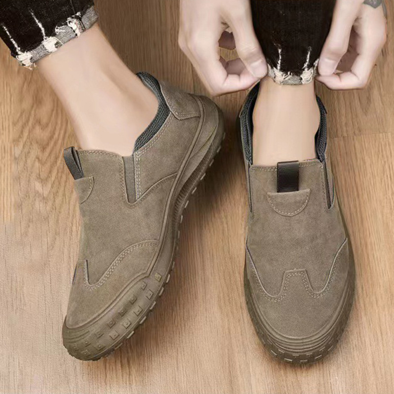 Men's Shoes Spring New Comfortable Labor Insurance Shoes Men's Low-top Wear-resistant Slip-on Lazy Outdoor Work Shoes Men's Casual Shoes Men's Shoes Spring New Comfortable Labor Insurance Shoes Men's Low-top Wear-resistant Slip-on Lazy Outdoor Work Shoes Men's Casual Shoes