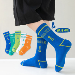 兒童襪子春秋ins潮韓系棉質透氣吸汗男女童中筒兒童襪子批發廠家