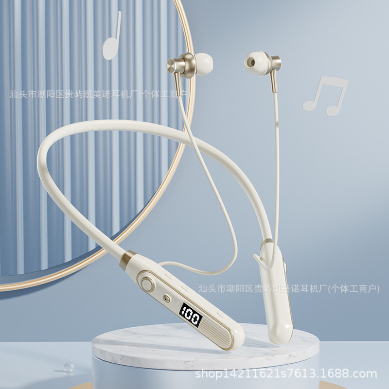 厂家直销私模新款蓝牙耳机运动超长续航降噪挂脖式跨境外贸专供型|undefined