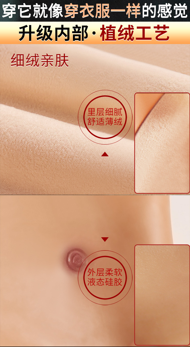 Wearable Silicone Dildo Underwear for Adults, Unisex Hollow and Solid Styles — detail image 17