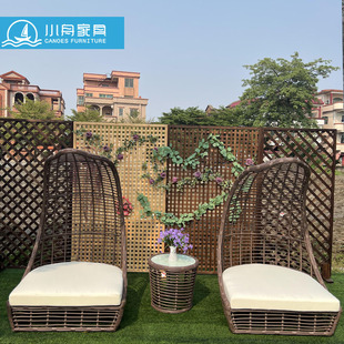 Internet Celebrity Outdoor Leisure Rattan Bed Bird Cage Bed Courtyard Garden Bird's Nest Lounge Chair Outdoor Beach Pool Sofa Chair