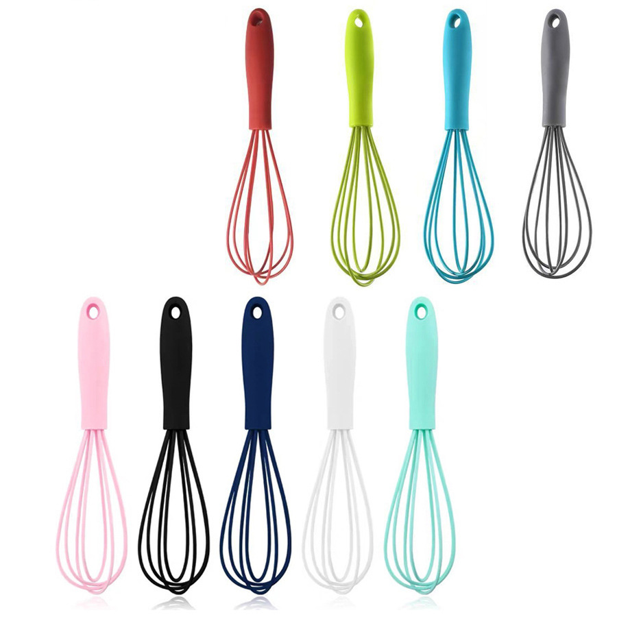 6inch Silicone Egg Beater Multifunctional Mixing Stick Manual Egg Mixer Household Kitchen Baking Tool