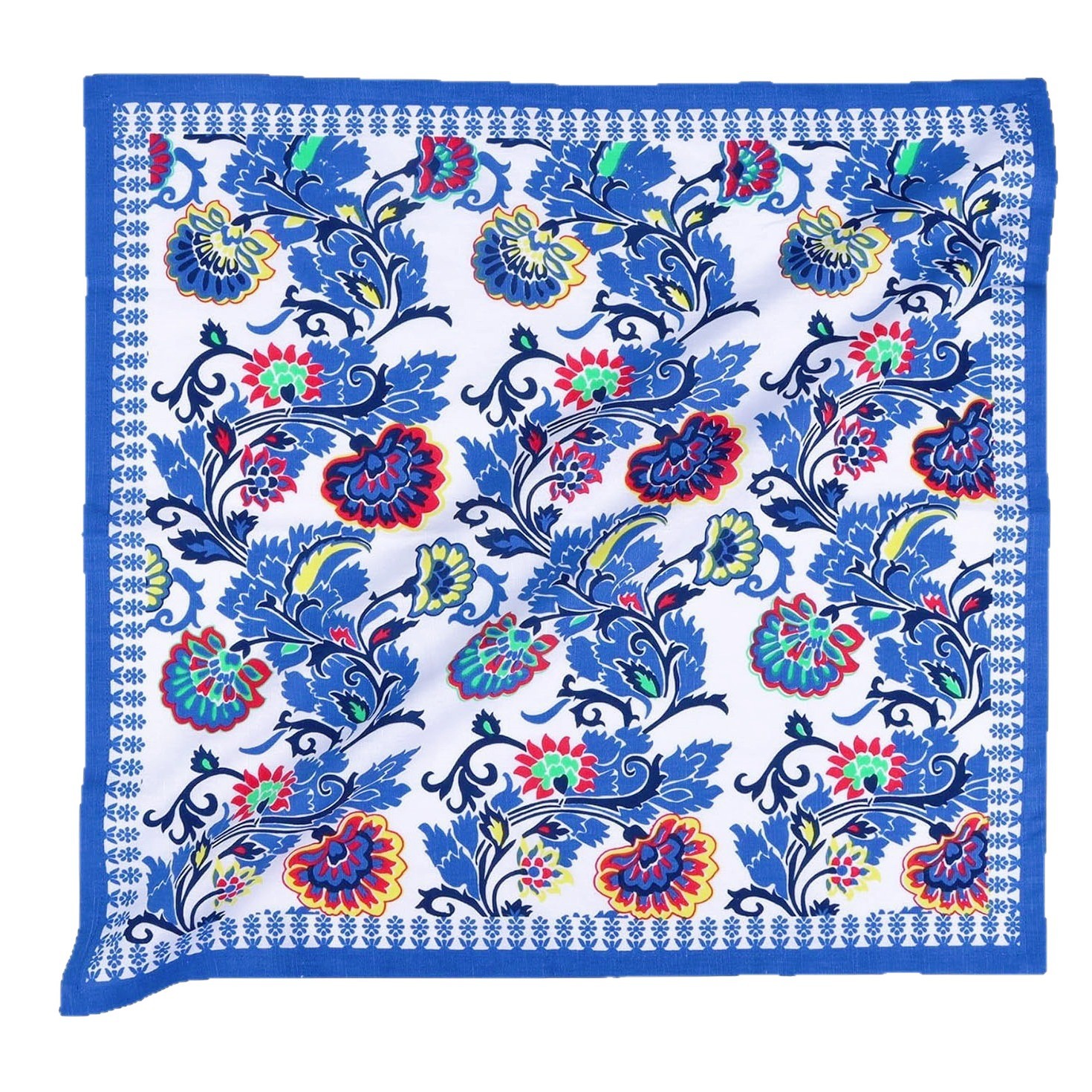 Transfronterizo servillas amazónicas algodón impresión digital fiestas de bodas decoración nacional almohadilla de mesa floral