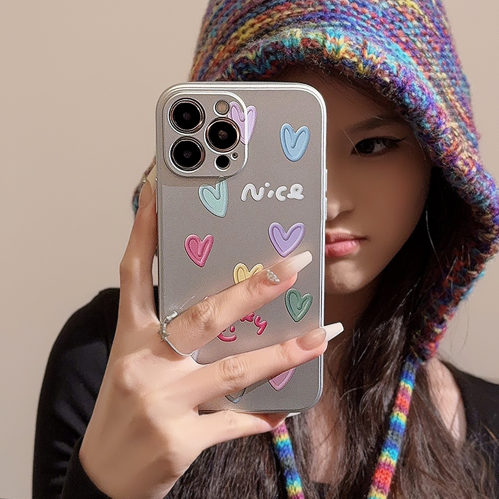 Sweet Cool Girl ins Graffiti Color Stars para iphone16/15ProMax Apple 14 funda para teléfono 13 nuevo