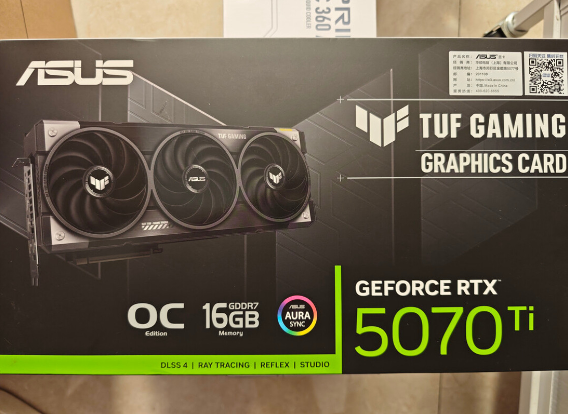 Suitable for Asus Rtx5070Ti E-Sports Gaming Computer Graphics Card Tuf-Rtx5070Ti-O16G E-Sports