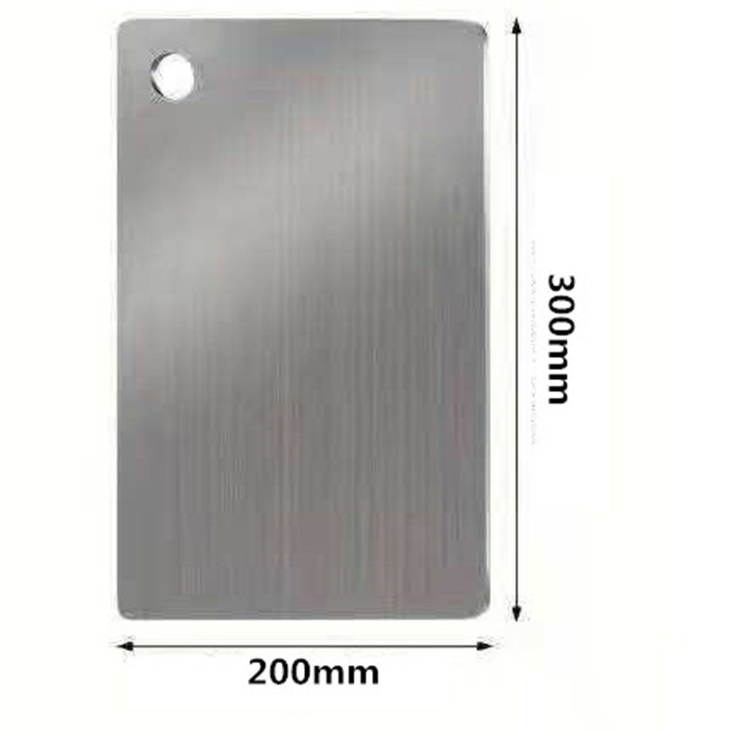 Tabla de cortar gruesa de acero inoxidable 304, tabla de cortar especial de cocina de doble cara anti-moho, tabla de cortar colgante, tabla de cortar para enrollar