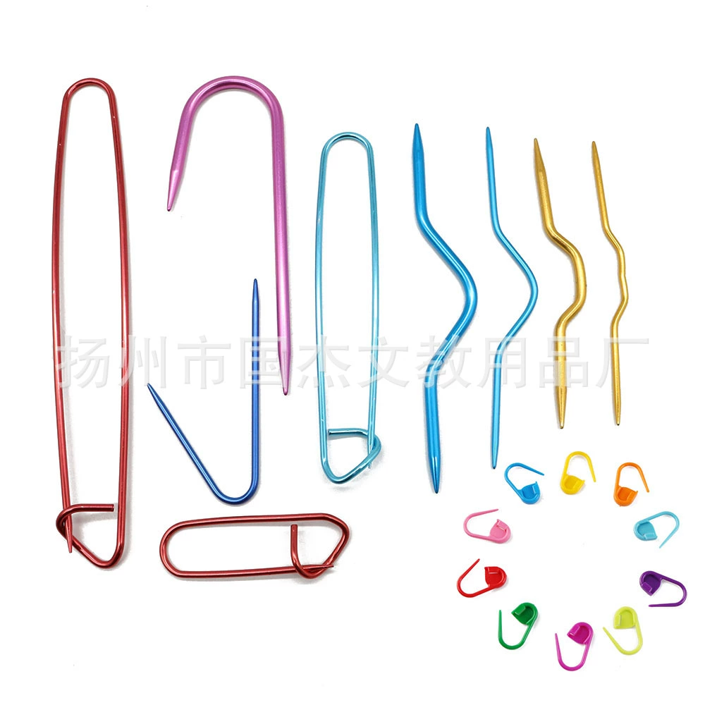 Металлическая Большая Булавка 9/10/12 шт. Набор инструментов для вязания из глинозема Антиразъемная булавка U-образная игла Свитер Инструмент для вязания