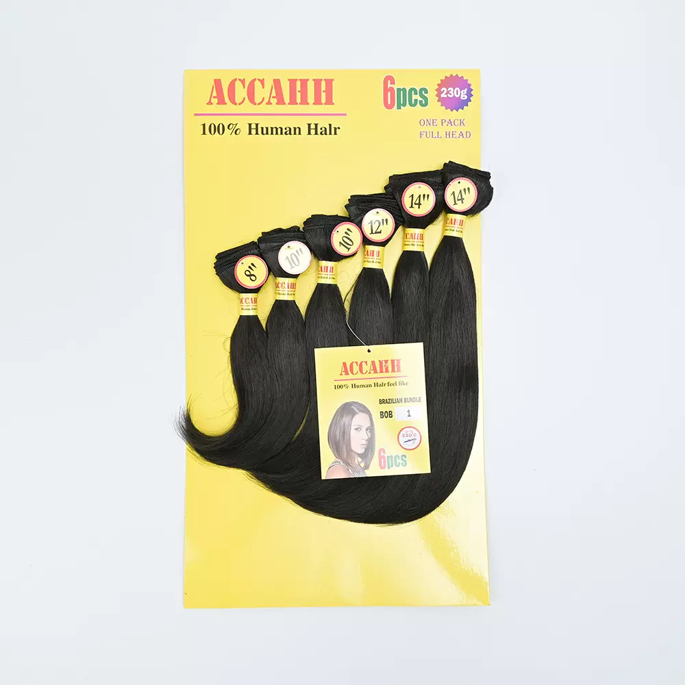 新款发帘定制假发化纤发BRAZILIAN BUNDLE HAIR黑色非洲热卖发束